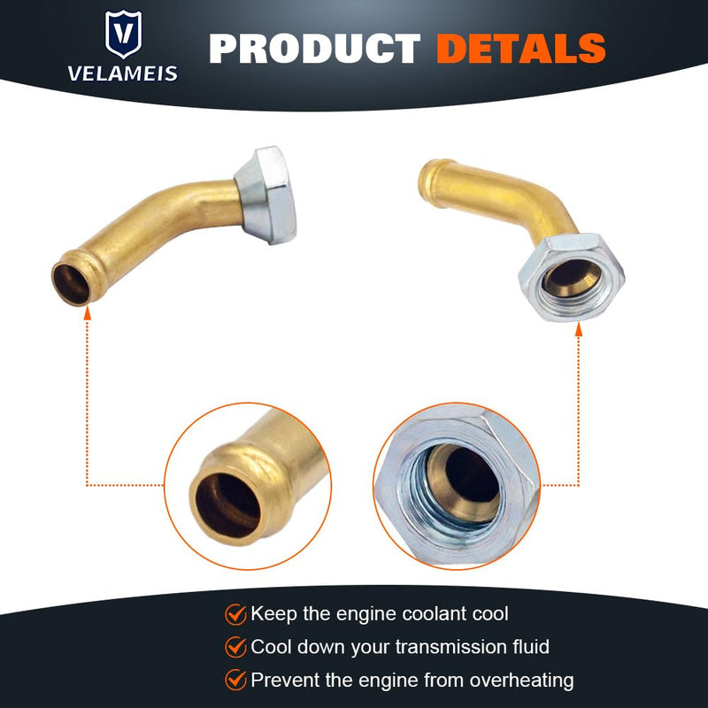 Engine Coolant Radiator Line Quick Connector for Honda Accord 2.4L 3.0L 2003-2007 Transmission Cooler Oil Tube Connector (0008)