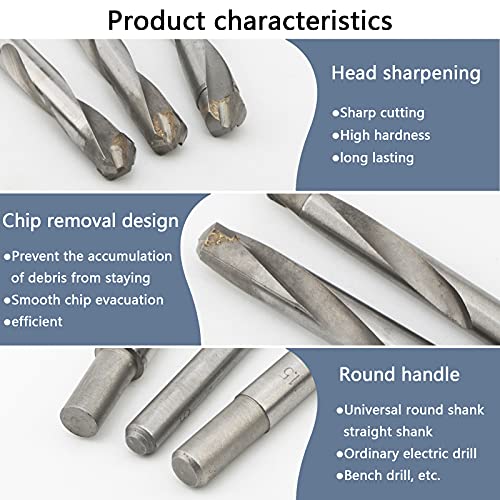 13 pcs Tungsten Steel Cemented Carbide Twist Drill Bits