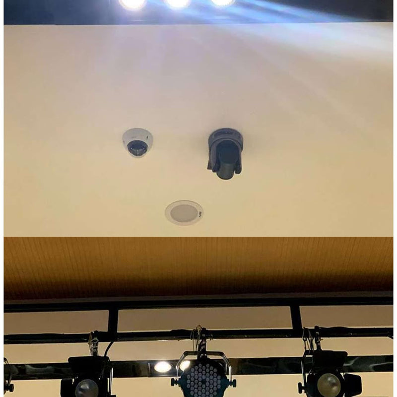 Professional Ceiling Mount for PTZ Cameras - Universal Fixed Ceiling Bracket with Secure Locking, Compatible with 95% PTZ Camera, Low-Profile Design for Conference Room/Church/Studio (Black)