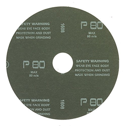 Mercer Industries 302080-5" x 7/8" Aluminum Oxide Resin Fiber Discs, 80 Grit (25 pack)