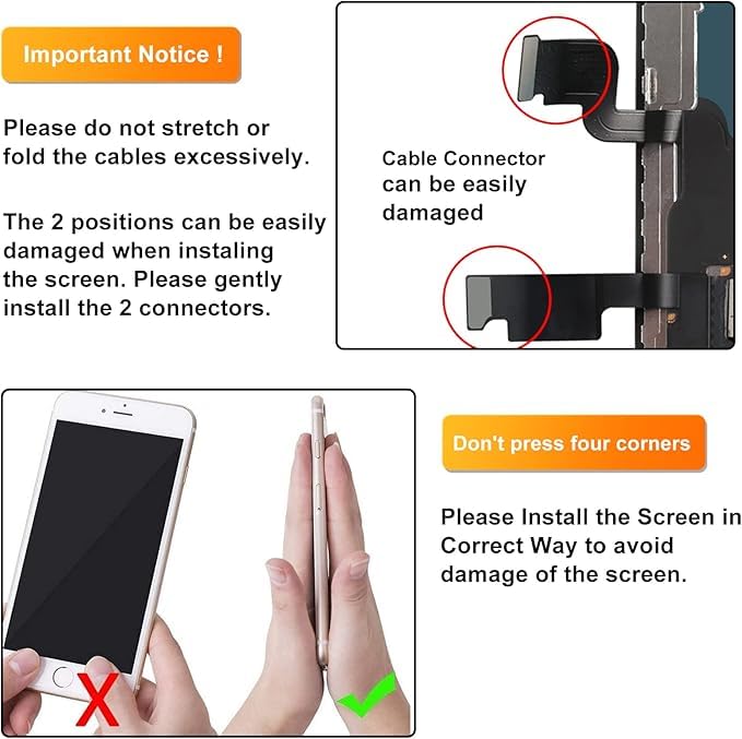 LL TRADER Screen Replacement for iPhone Xs MAX 6.5" LCD Retina Display Replacement Touch Screen Digitiser with Repair Tool Kits 2025 NEW for USA 6.5" for XS MAX