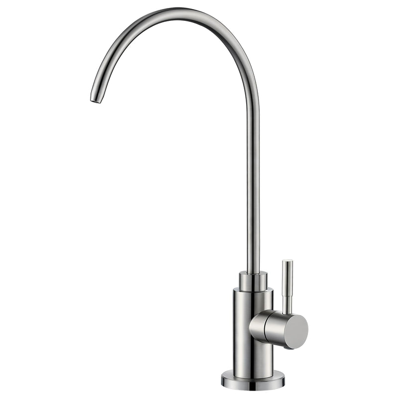 Reverse Osmosis Faucet Fits Most RO Units or Water Filtration System, Non-Air Gap Stainless Steel Drinking Water Faucet for Bar, Kitchen Sink, RV (DM001 BN) Brushed Nickel
