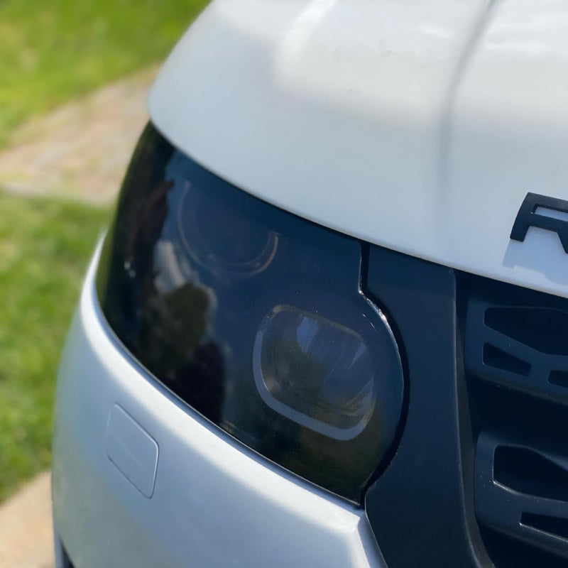 VViViD® Smoke Black Gloss Vinyl Headlight Foglight Transparent Tint Wrap Self-Adhesive (16" x 48" w/Detailer and Felts) 16" x 48" w/ Detailer