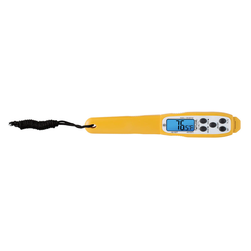 Taylor 9848EFDA 200-400F Waterproof Instant Read Thermometer Multicolor