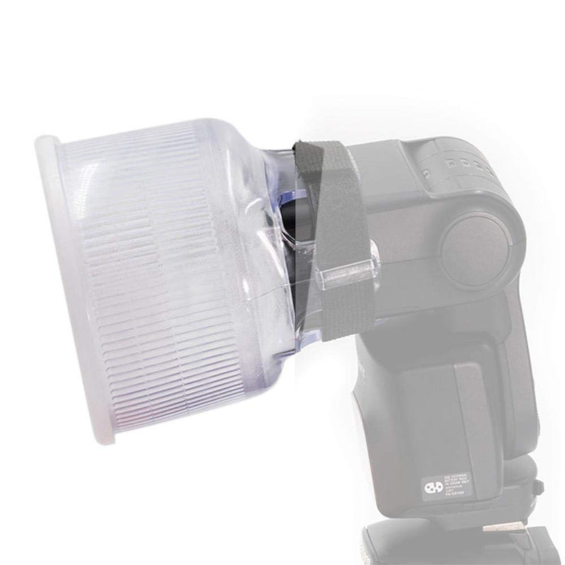 Cloud Lambency Flash Diffuser for Speedlite, Universal Flash Diffusor + 2 Dome Covers for Camera Photography (Cloud) Cloud