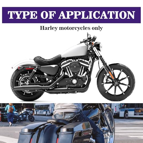Motorcycle Stainless Fender Seat Bolts Screw Compatible with Harley(Silver) Silver