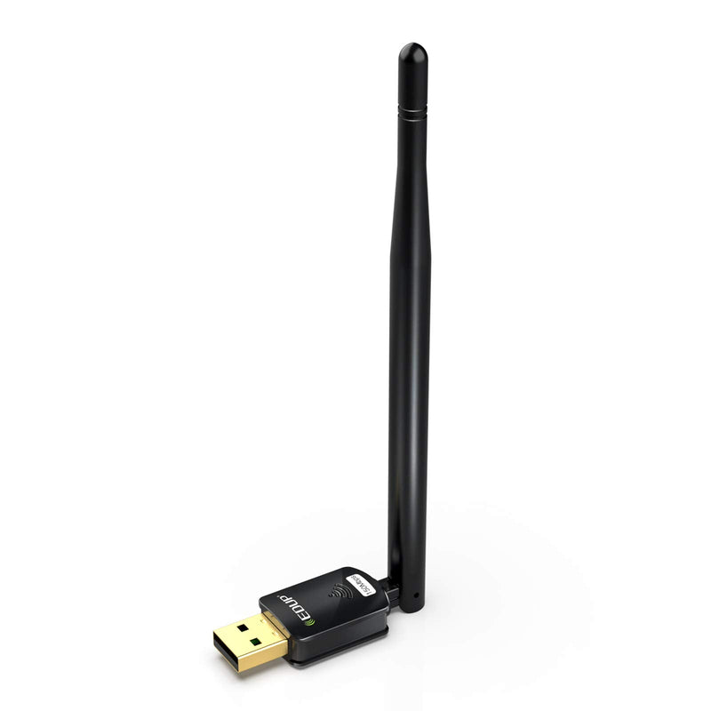 EDUP USB WiFi Adapter for PC, Wireless Network Adapter for Desktop- Dongle High Gain 6dBi Antenna Support Desktop Laptop Compatible with Windows 10/8/7/XP/VISTA, MAC 10.6-10.11