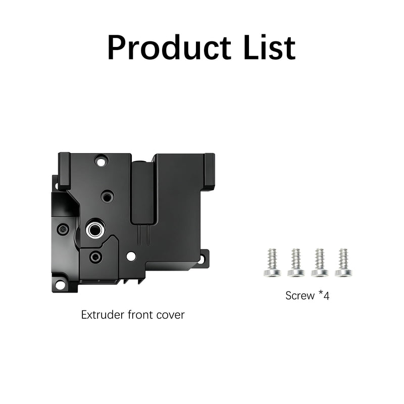 Original Bambu Lab Extruder Unit Front Cover Assembly OEM Replacement Part for P2S 3D Printer – Extruder Front Protective Cover – Dustproof Housing for Extruder Unit for Bambu Lab P2S Accessories