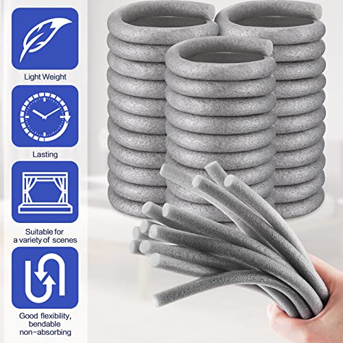 300 Ft Caulk Saver Foam Backer Rod 3/8 Inch Rope Caulk Foam Backer Rod for Gaps and Joints Backing Concrete Filler Gray Rope