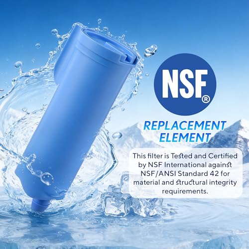 6 Pack Replacement Water Filter Compatible With Opal Nugget Ice Maker&Opal 2.0 & Opal+, Scale Inhibiting Filter Compatible with GE Profile Opal Nugget Ice Maker, Clean and Improve Ices Taste 6