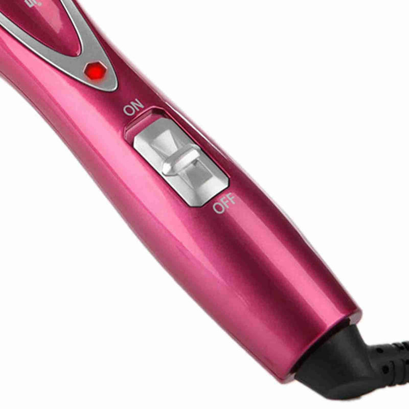 Electric Hair Curler, Hot Curler Brush Professional Anti-Scald Instant Heat Up Curling Wands Instant Heat Styling Brush Suitable For All Hair Types (UK Plug（110-240V）)