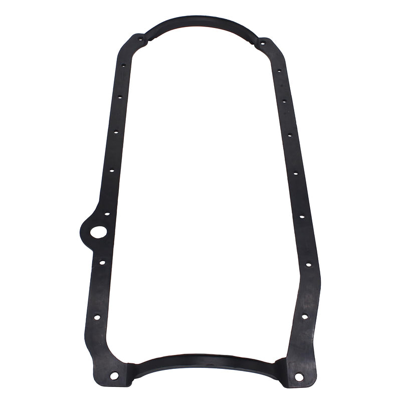 Black SBC Oil Pan Gasket Steel Core Fits for 86 - Up Late Chevy 305 350 383 400 Engine Black