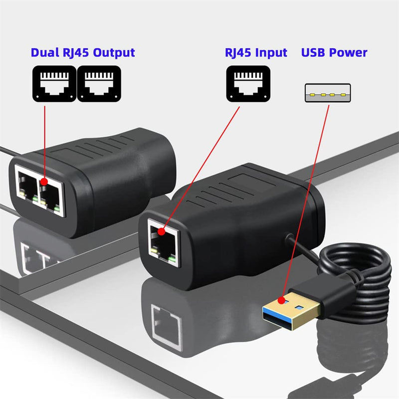 cablecc 100Mbps UTP STP RJ45 8P8C Plug to Dual RJ45 HUB Splitter Network Ethernet Switcher Adapter RJ45 1-to-2