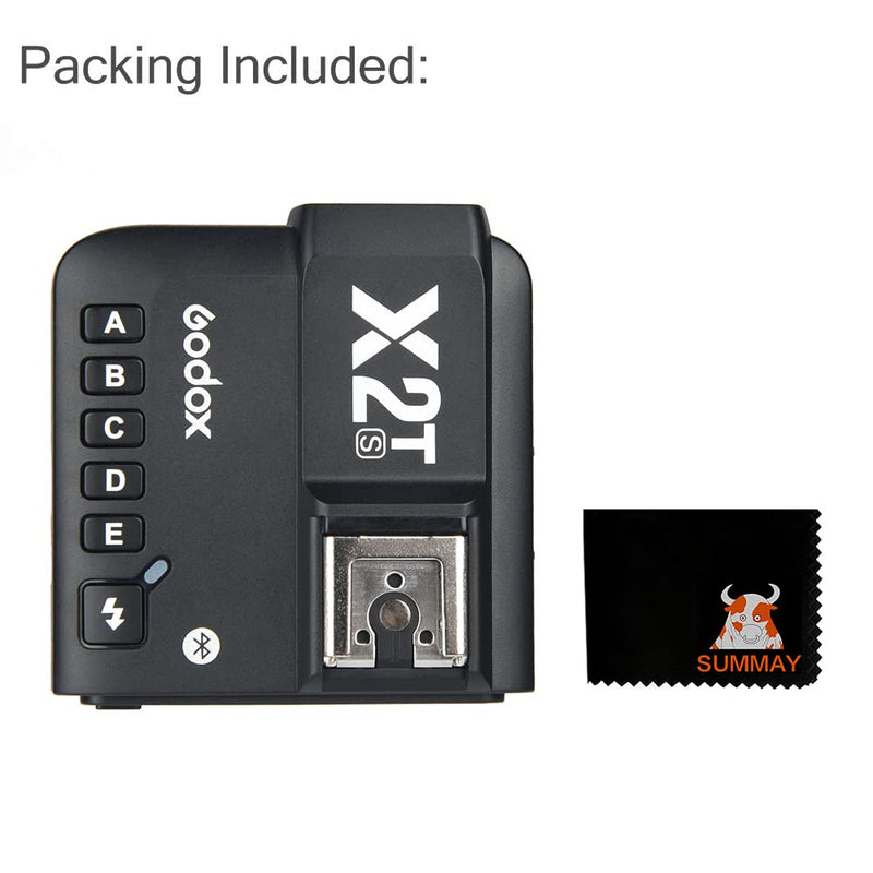 GODOX X2T-S TTL Trigger Flash 1/8000s HSS TTL Manual Function for Sony Cameras with Clean Cloth (X2T-S)