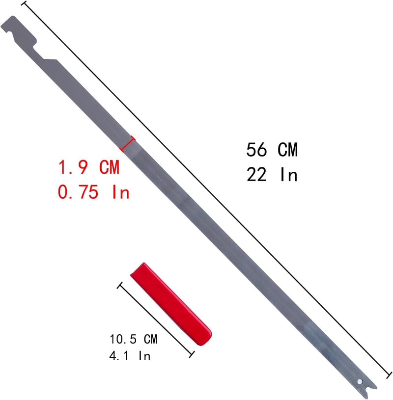 22 inches Slim Jim Tool, Stainless Steel Professional Auto Tool with Clematis Durable and Lightweight