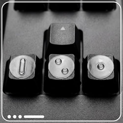 10 Pcs Raised Tactile Bump Dots Clear Computer Gaming Keyboard Tactile Training Decal Location Learning Stickers 1/2 Inch Multiple Raised