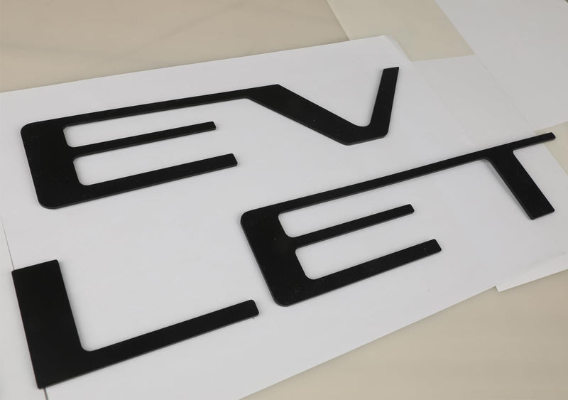 Tailgate Insert Letters Compatible with 2023 2024 2025 Chevy Colorado 3D Emblems Badge with Strong Adhesive Matte Black Small(For 2023 2024 2025Colorado)