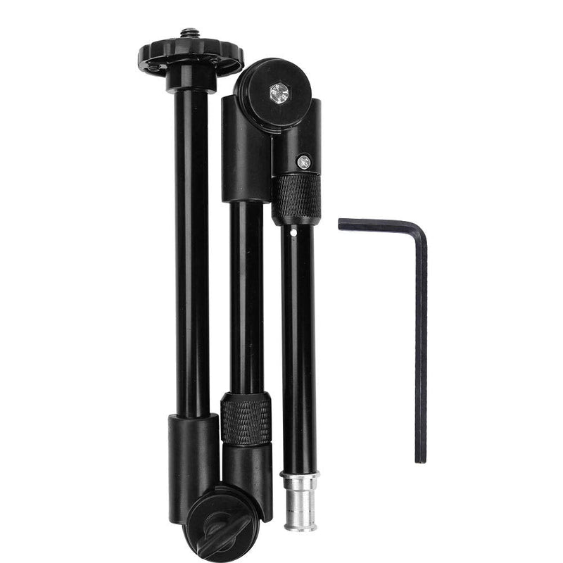 Three-Section Magic Arm,Adjustable Extension Articulated Arm Camera Extension Bracket with 1/4 & 3/8 Screw Hole Metal Lock Sleeve for Photography Lovers