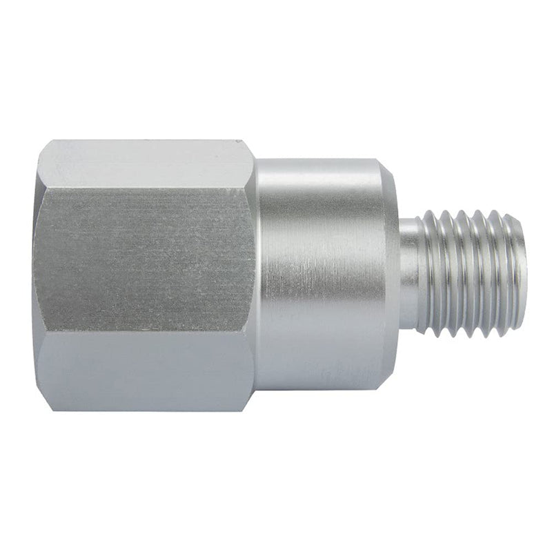 Joywayus Aluminum Oil Pressure Sensor Adapter Swap Male M12x1.5 to Female 1/4" NPT Thread Pipe Fittings Male M12*1.5 and Female 1/4" NPT
