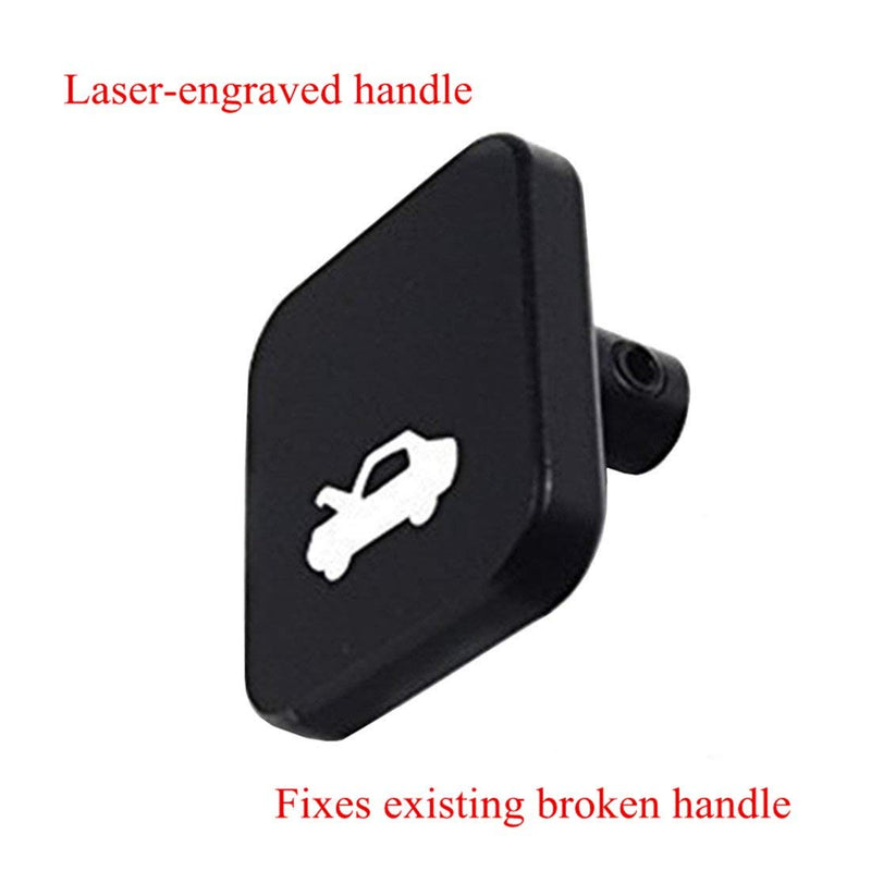 Hood Latch Release Handle Cable Repair Kit Billet Aluminum Replacement for CIVIC 1996-2005, CRV 1997-2006,Element 2003-2011 Black