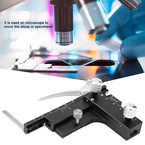 Microscope Accessories Movable Caliper Ruler Mechanical Stage X-Y Moveable Stage with Scale