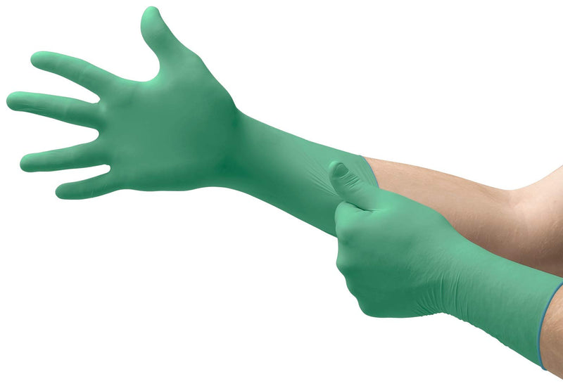 Microflex 93-260 Nitrile and Neoprene Gloves - Disposable, Chemical Resistant, Size Medium (Pack of 50) Medium (Pack of 50)