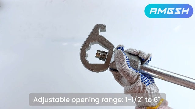 Fire Hydrant Wrench, Heavy Duty Adjustable Hydrant Spanner Wrench