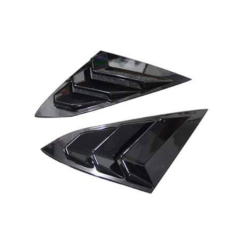 Fit for Ford Focus ST RS MK3 Hatchback 2PC 2012 2013 2014 2015 2016 2017 2018 Shiny Black Window Side Louvers Vent