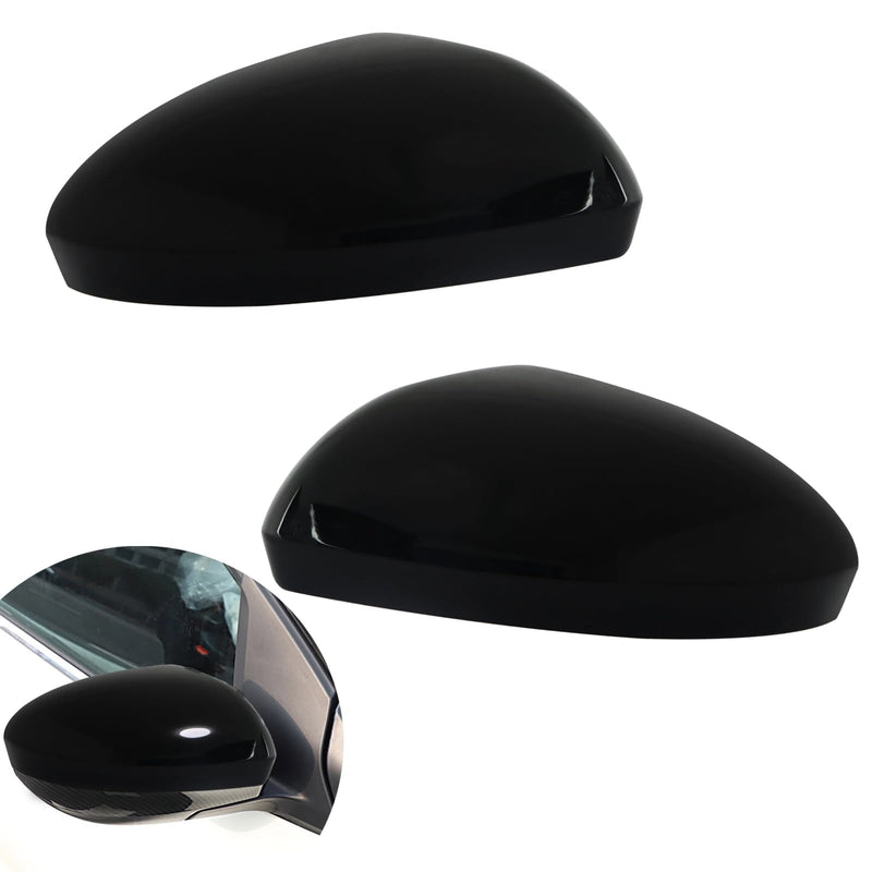 Black Rear View Side Mirror Cover Cap Trim Compatible with Nissan Sentra 2020 2021 2022 2023 Fit for Nissan Altima 2019-2023 Exterior Accessories (Black Rearview Mirror Cover) Black Rearview Mirror Cover