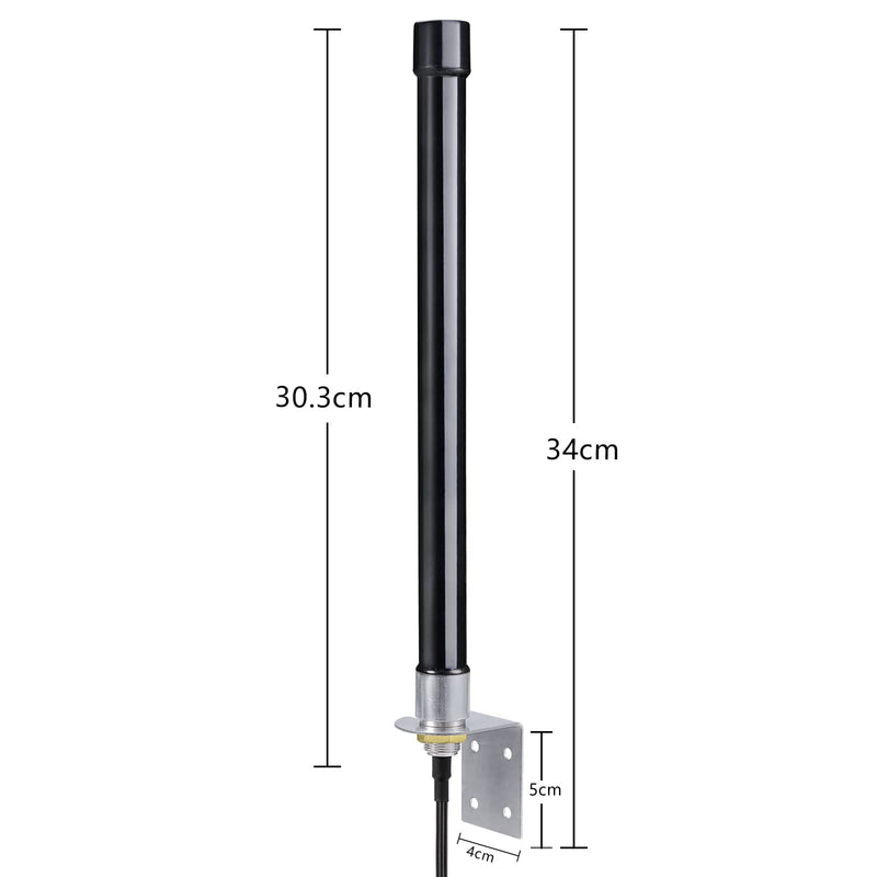 Bingfu 4g LTE Long Range Cellular Trail Camera Antenna 32.8ft Cable - Compatible with Spypoint Link Micro Covert Spartan Stealth Tactacam Muddy Wildlife Hunting Game Cam Outdoor Mobile Security Camera