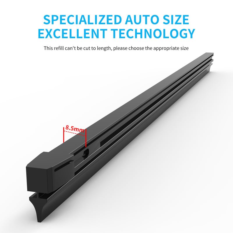 Wiper Blade Refill, 26" + 16" Wiper Refill 8.5 mm Fit for Toyota RAV 4 2013-2023 Original Equipment Replacement Windshield Wiper Refills 4 Pcs 26 + 16 inches