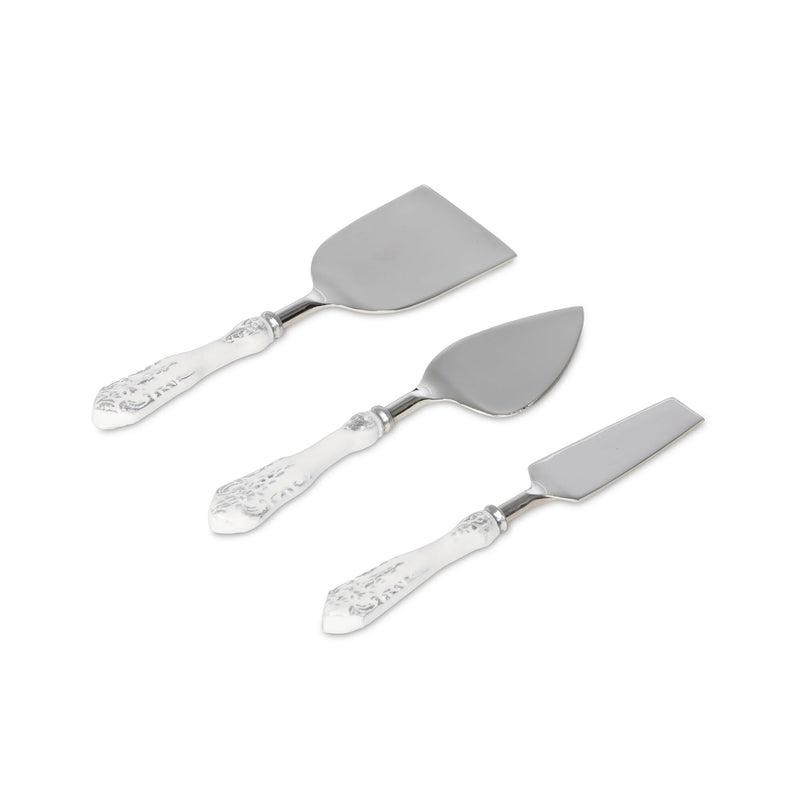 Park Hill Collection Embossed Enamel Cheese Serving Set
