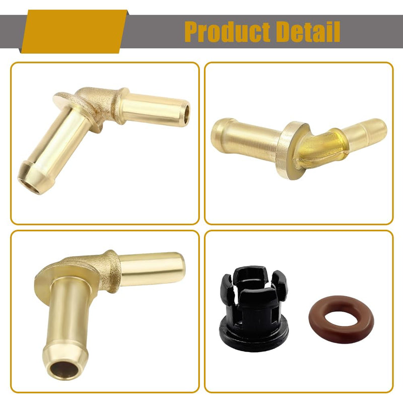 Thermostat Water Outlet Hose Connector Kit, Water Thermostat for Car, Water Pump to Thermostat Outlet Tube Compatible with Land Rover Range XJ XF 4 Velar 3.0 V6 5.0 V8, Replaces OEM #LR049990