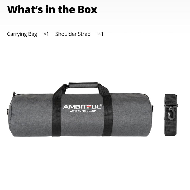 AMBITFUL Widened Version Tripod Carrying Case Bag 21/25/31/39/43/47/51/55/ for Light Stands,Boom Stand,Umbrella and Tripod Photography Accessories (39.37in(100cm)*Φ8.66in(22cm)) | Widened Version fits Tripods,Boom Stands & Umbrellas. Padded Protection,...
