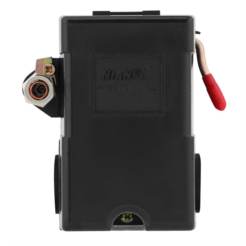 Air Compressor Pressure Switch 240V Single Port Air Pressure Switch 135~175 PSI Plastic 26 Amps Pressure Control Switch Replacement