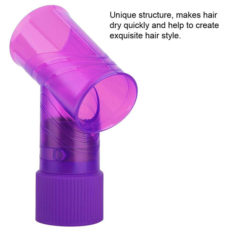 Magic Hair Roller Drying Diffuser Blow Dryer Wind Curl Hair Dryer Cover Hair Styling Tools (Purple) purple