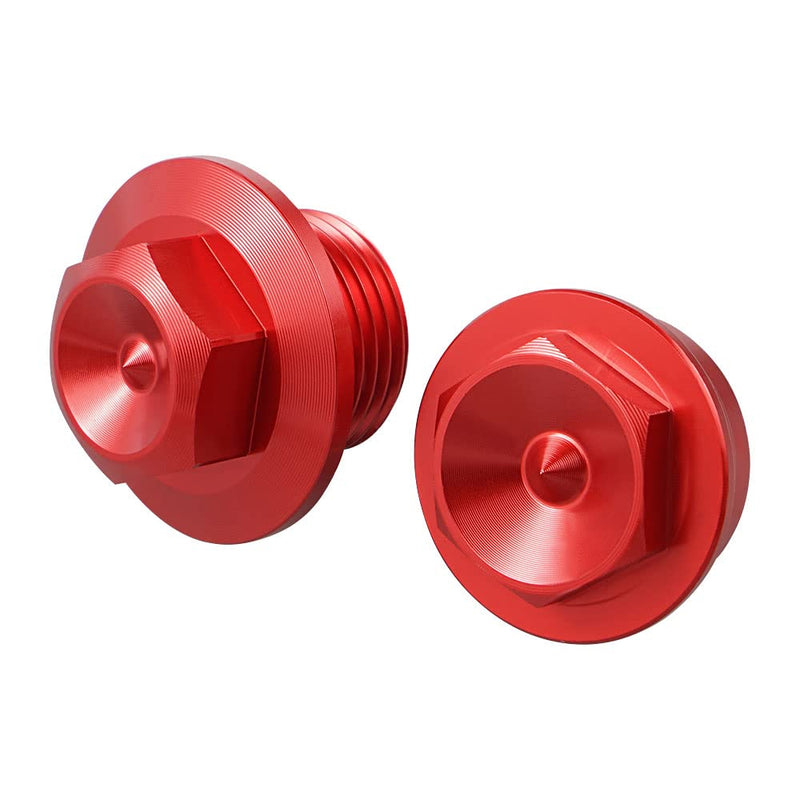 NICECNC M20XP1.5 Front Axle Shaft Lock Nut Set Compatible with GasGas EX EC MC 125-300 2021-23 EX F EC F MC F 250-450 2021-23,Compatible with KTM 250-450 SXF 2015,See Fitment red