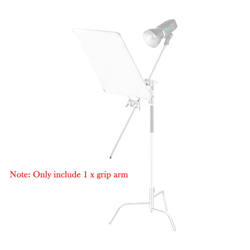 Selens 49 inch Extension Grip Crossbar Arm with 1/4" & 3/8" Screw Thread for C-Stand Reflector Flags and Other Studio Video Photography Devices