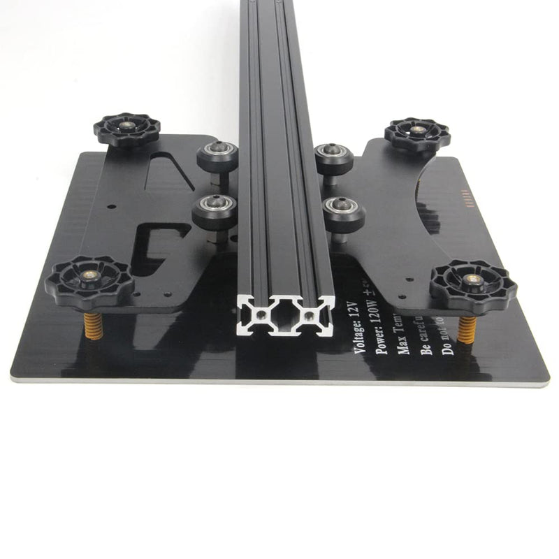 Upgrade Modular Y Carriage Plate Kit 190mmx190mmx3.5mm/7.5x7.5x0.14inch for 2040 V-Groove Aluminum Profile for Ender 3/Ender 3 PRO 3D Printers (190x190x3.5mm) 190x190x3.5mm