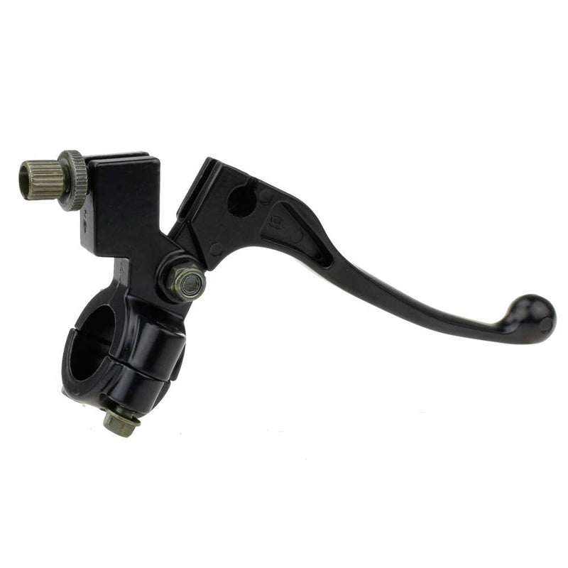HIAORS 7/8" Universal Motorcycle Black Left Clutch Brake Handle Lever Perch for CRF XR 80 100 CRF80 XR200 SSR 125cc Coolster Roketa Baja X-Treme Pit Dirt Motor Bike Motocross Parts