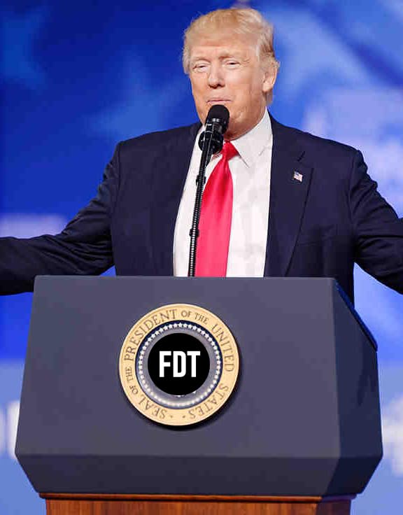 Trump is a Piece of Shit Bumper Sticker + FDT Sticker Donald Trump is a POS Funny Anti MAGA Idiot Merchandise