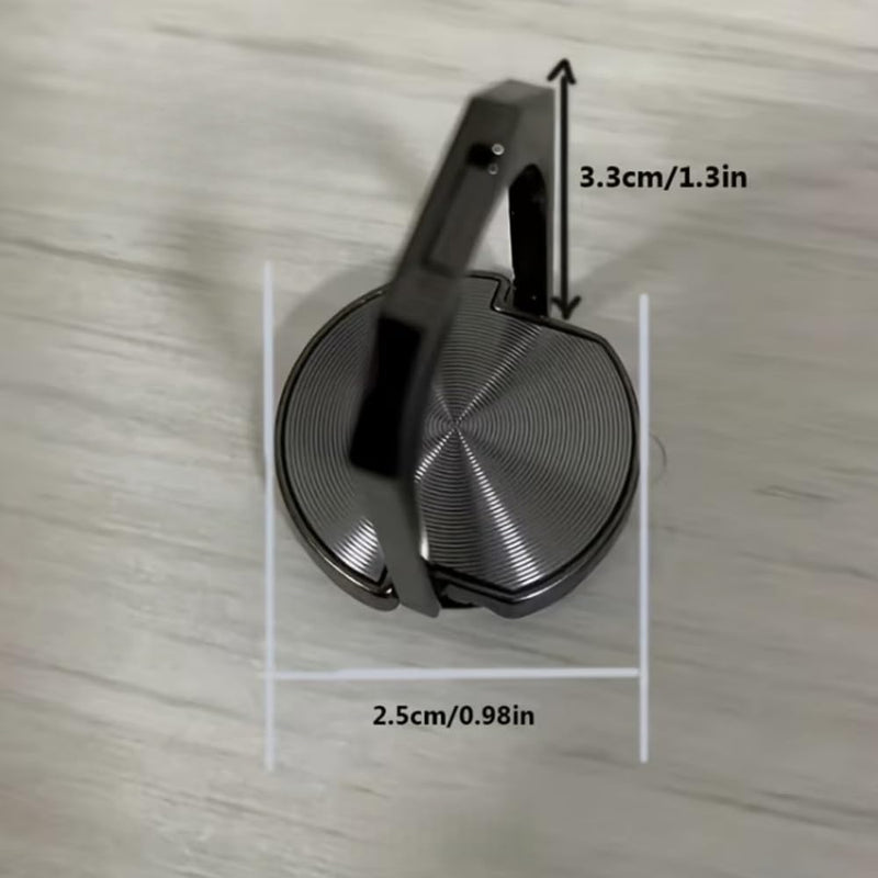 Laptop Invisible Metal Bracket Holder 2pcs Foldable Adjustable Portable Heat Dissipation Stand for Desk Work and Travel, Black, 2pcs