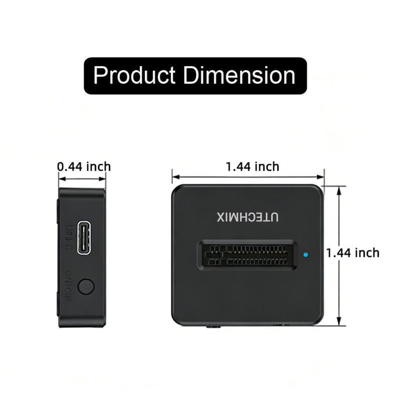 M.2 NVMe SSD Docking Station, 10Gbps USB 3.2 Gen 2 External Enclosure, PCIe SSD Dock to USB-C Adapter, Tool-Free, Supports M-Key 2230-22110 SSDs, Plug & Play (Not for SATA) Black-1-NVME