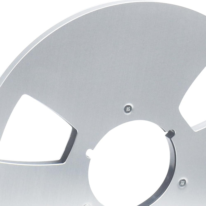 10.5 Inch Metal Tape Reel, 1/4 Inch Empty Take Up Reel | Metal reel for 1/4 inch reel to reel tape, used for tape winding, storage, transfer, and replacement.