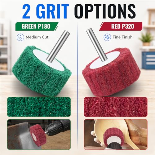 10 PCS Scouring Pads Abrasive Buffing Polishing Wheel Drill Polishing kit