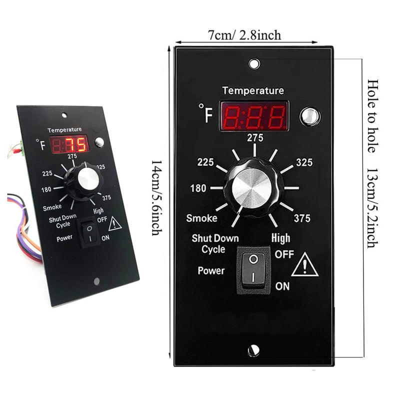 Digital Thermostat Pro Controller Compatible with Traeger Wood Pellet Grills, Traeger Grill Replacement Parts Upgrade Control Board Panel Temperature Thermometer, with RTD Probe Sensor