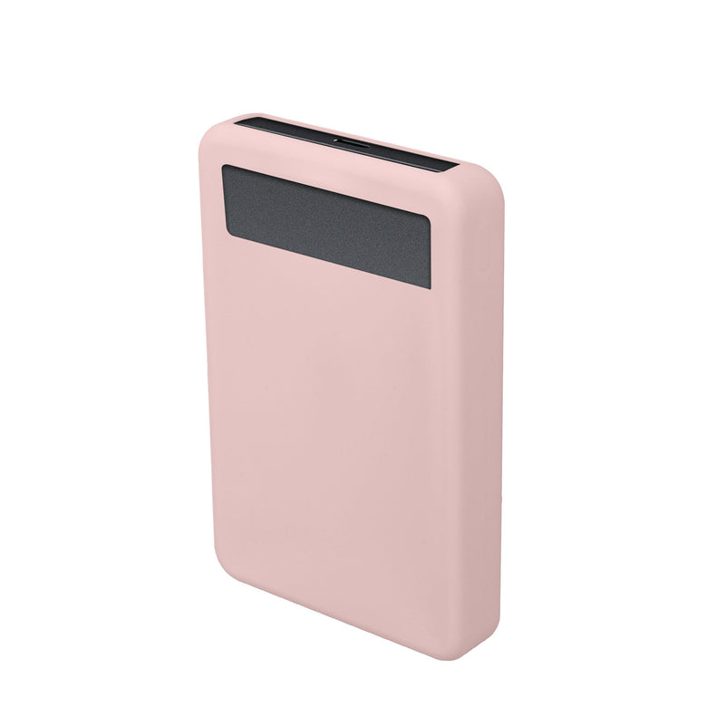 kwmobile Case Compatible with TORRAS MiniMag 10000mAh - Portable Powerbank Cover - External Battery Charger Bag, Shockproof - Dusty Pink