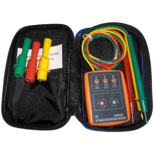 HQRP 3 Phase Sequence Rotation Tester LED Indicator Detector Checker