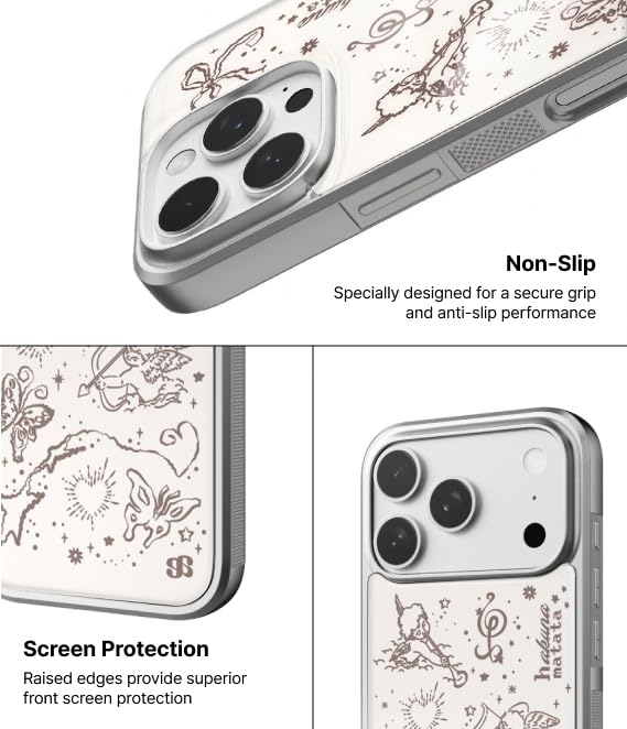 Magnetic for iPhone 17serise Case, Thin Slim Anti-Scratch Soft TPU Bumper Shockproof Rubber Protection, Drop Protectiom, Cute Design(Compatible with Mag-Safe) (Milk Berry, iPhone 17 Pro Max) Milk berry