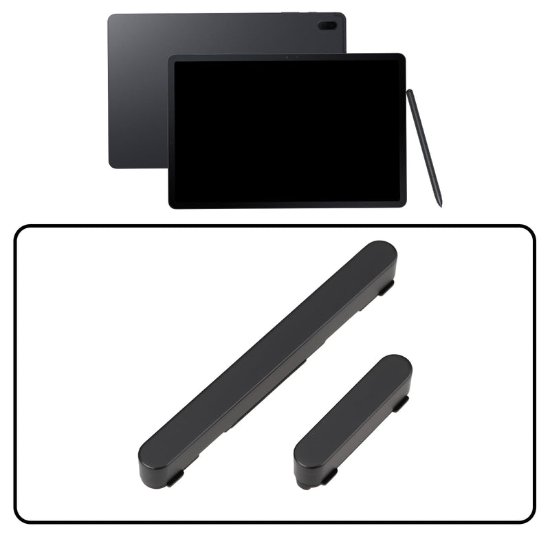 Power and Volume Button Set Compatible with Samsung Galaxy Tab S7 FE SM-T733N, Black